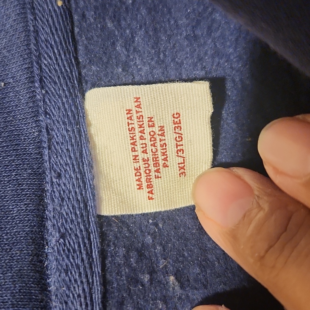 Levi's Men's Relax, 3x,Fleece Utility Navy Blue and Teal Spring, Fall, Hoodie - Picture 5 of 6